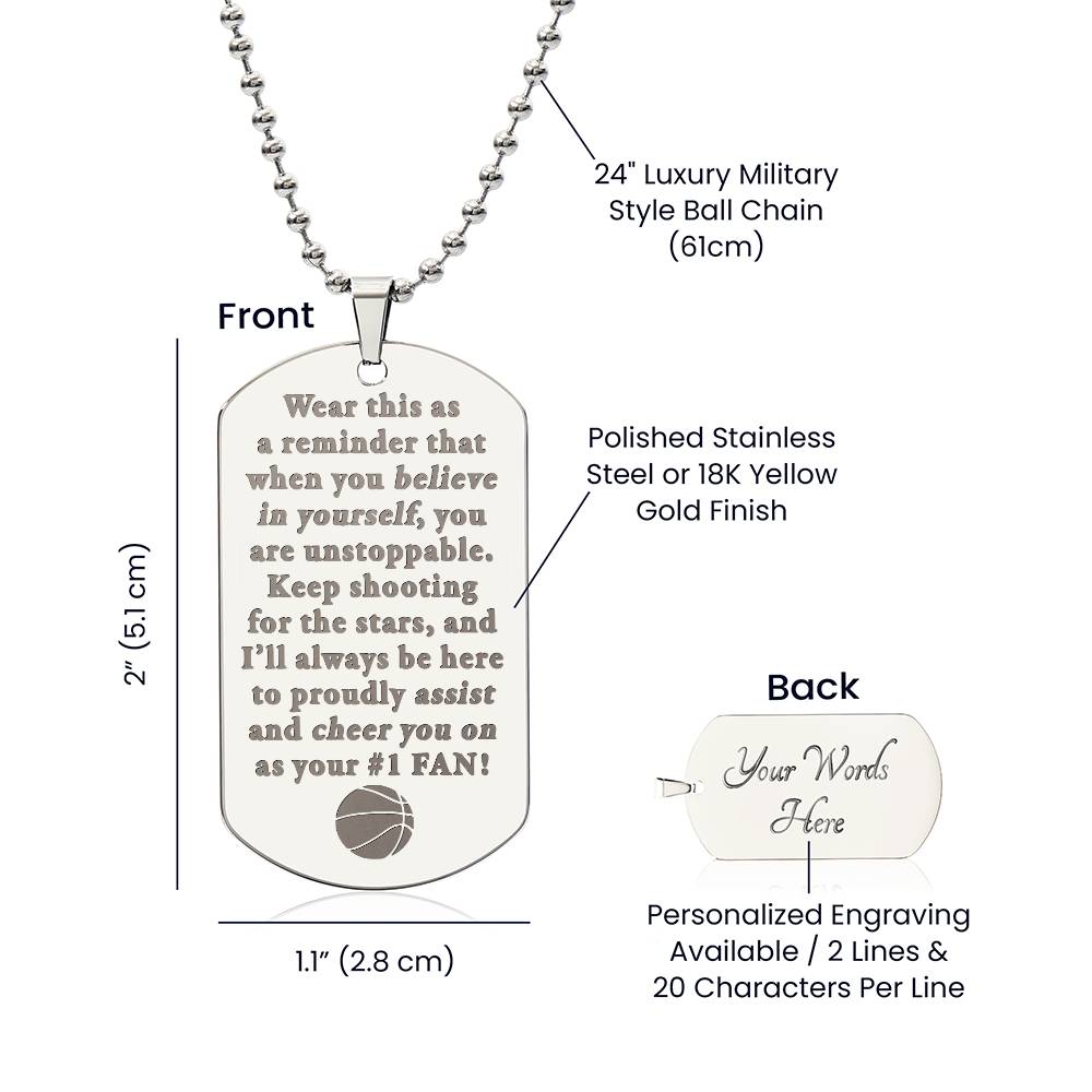 Unstoppable - Necklace - Basketball