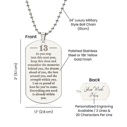 Birthday-13th-my-Step-Behind-Proud-EngDogNeck ETSY