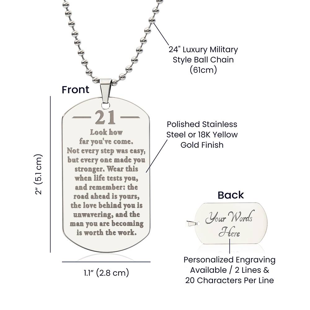 Birthday-21st-How -far-Man-becoming-EngDogNeck  ETSY