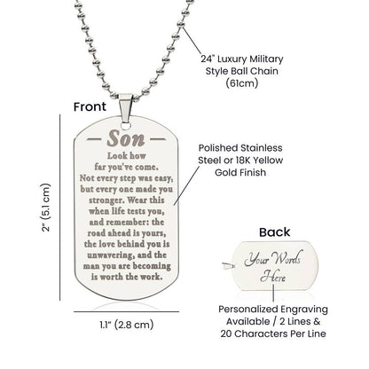 Son-How-far-Man-becoming-EngDogNeck ETSY