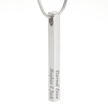 Engraved Bar Necklace