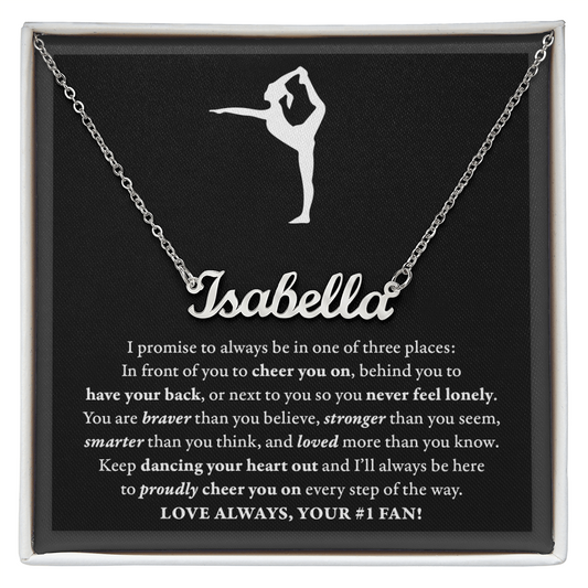 3 places - Name Necklace - Gymnastics Dance