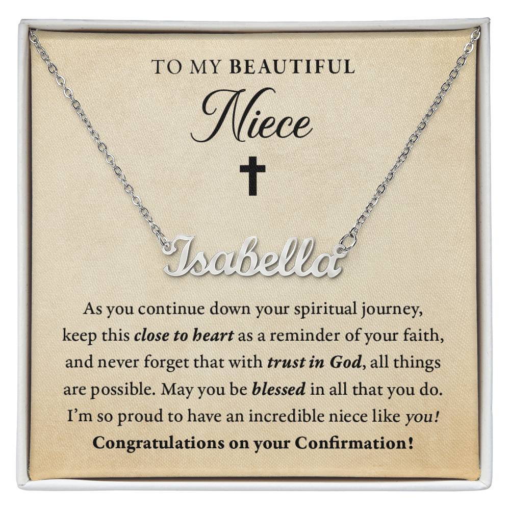 Religious - Confirmation - Blessed in all you do - My niece - Name