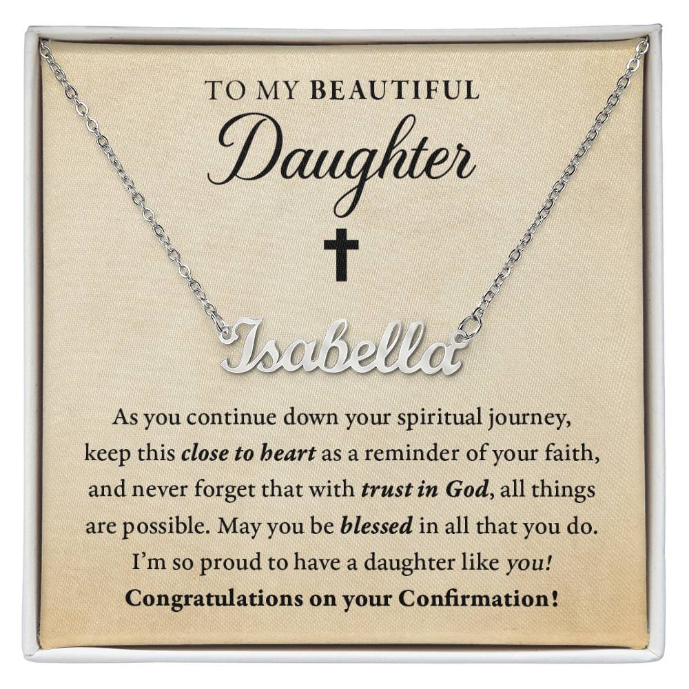Religious - Confirmation - Blessed in all you do - My daughter - Name