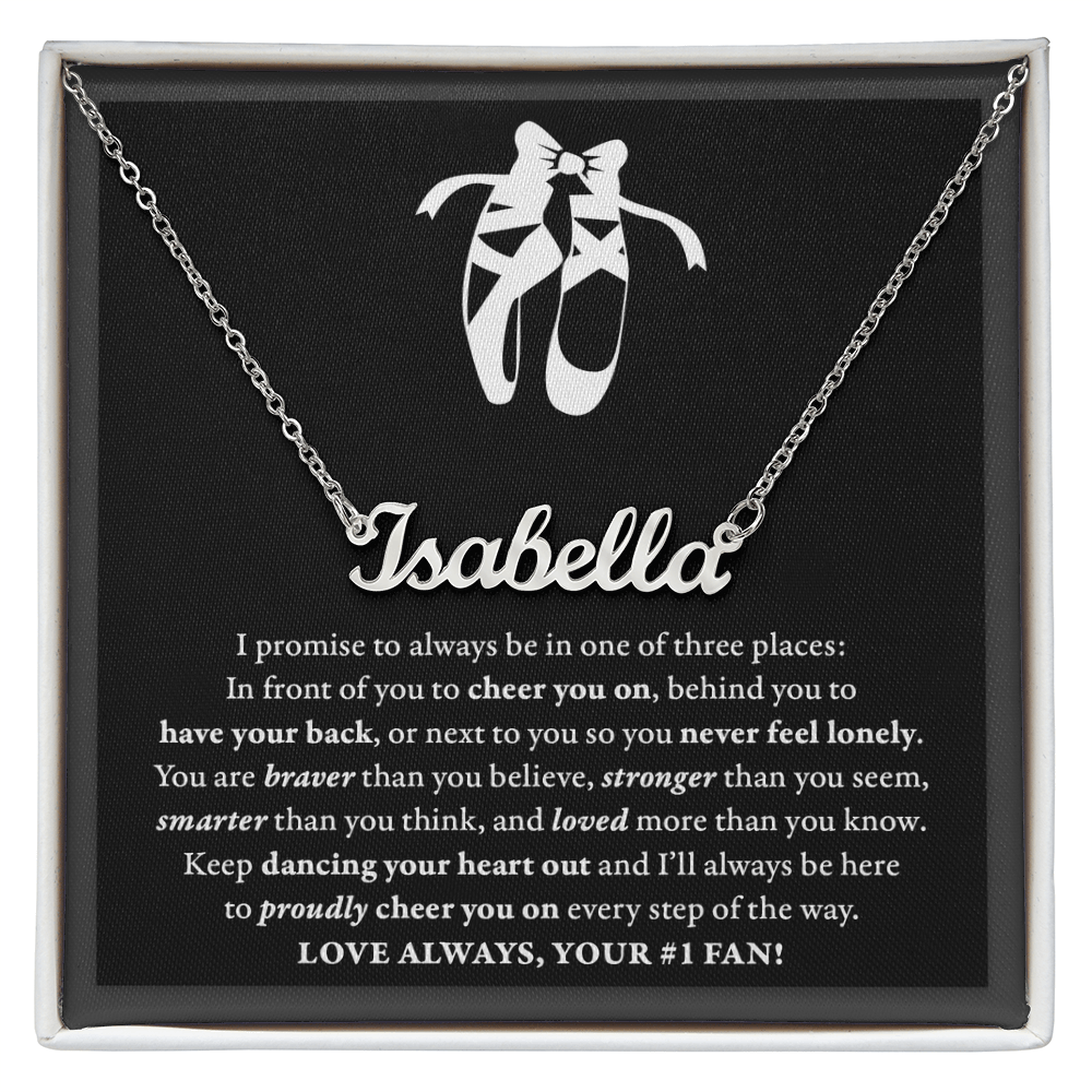 3 places - Name Necklace - Dance