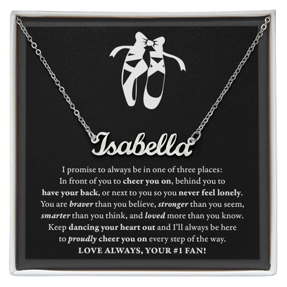 3 places - Name Necklace - Dance