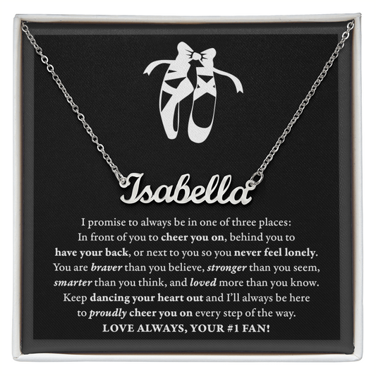 3 places - Name Necklace - Dance