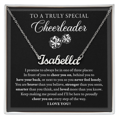 3 places - Name Necklace - Cheerleader