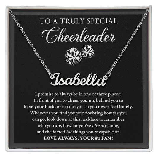 3 places Doubting - Name Necklace - Cheer