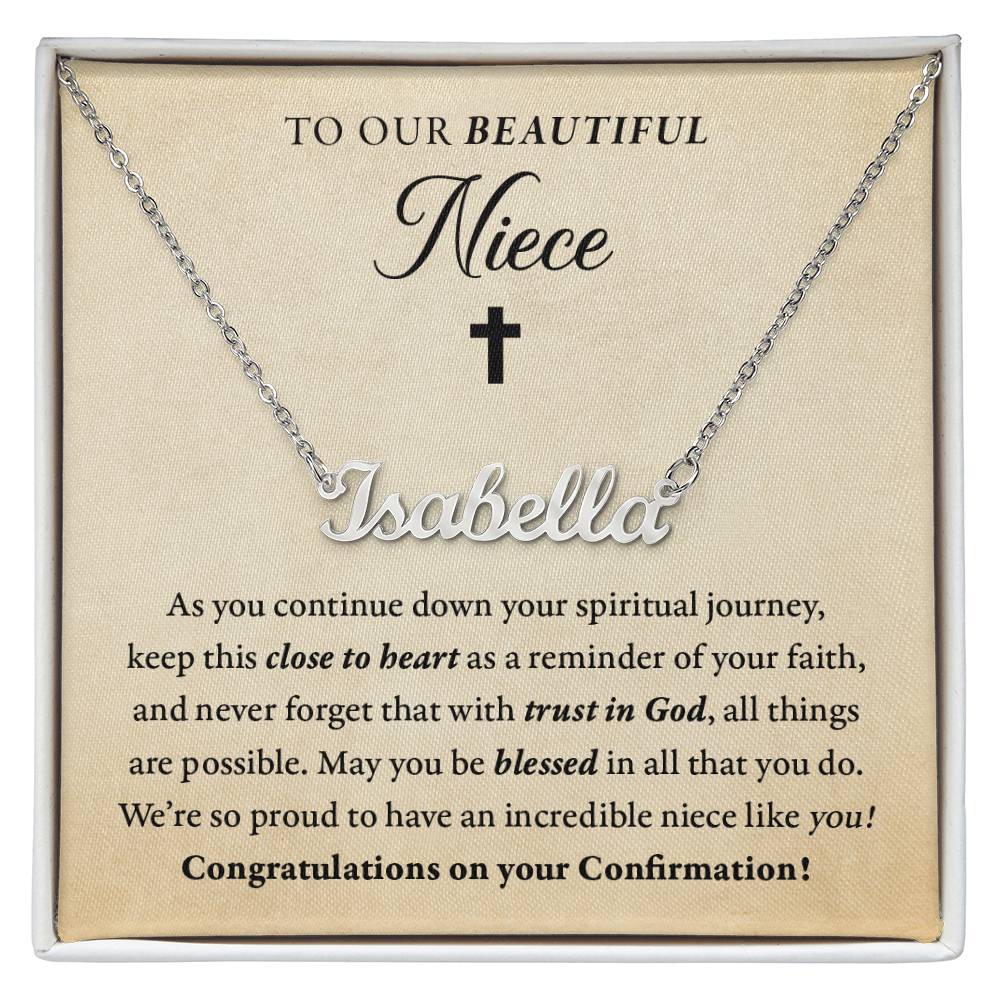 Religious - Confirmation - Blessed in all you do - Our niece - Name