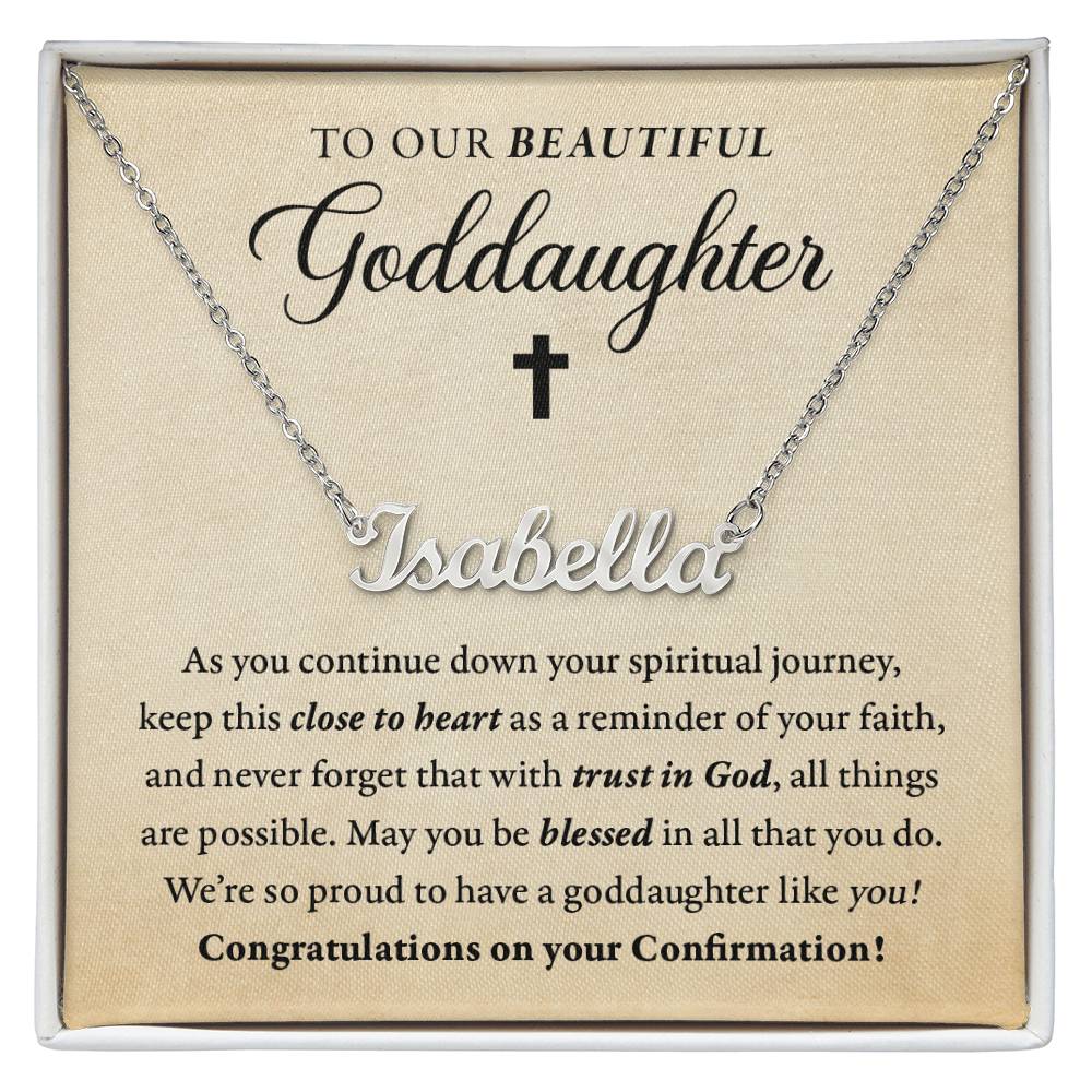 Religious - Confirmation - Blessed in all you do - Our goddaughter - Name