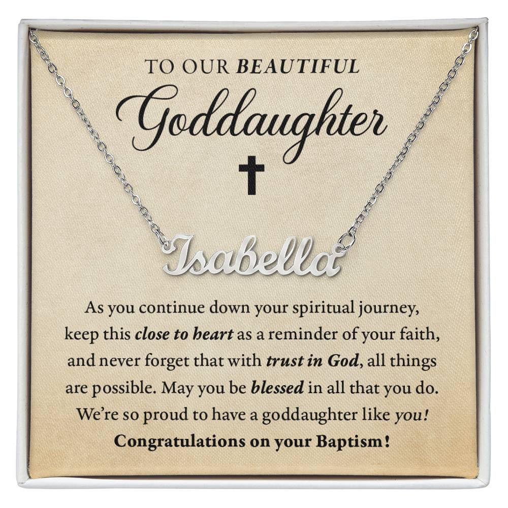 Religious - Baptism - Blessed in all you do - Our Goddaughter - Name