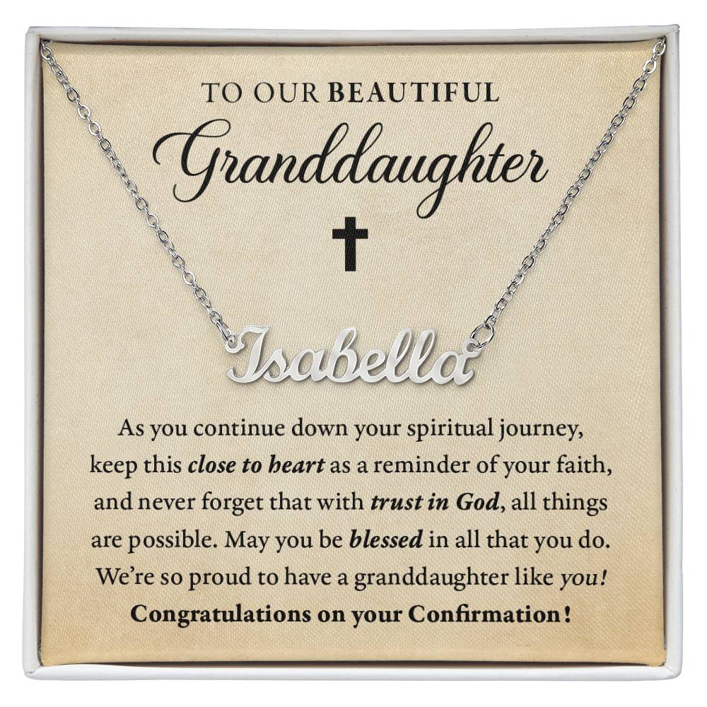 Religious - Confirmation - Blessed in all you do - Our Granddaughter - Name