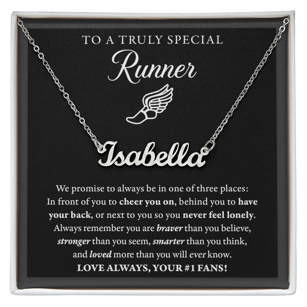 3 places (Plural) - Name Necklace - Runner