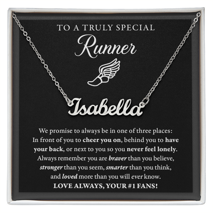 3 places (Plural) - Name Necklace - Runner