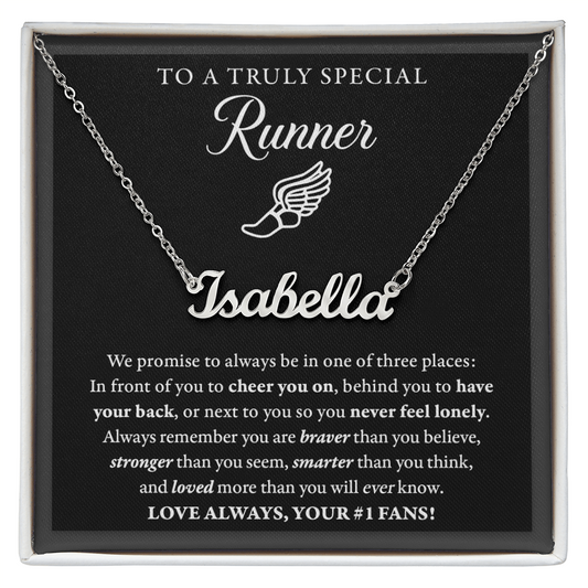 3 places (Plural) - Name Necklace - Runner