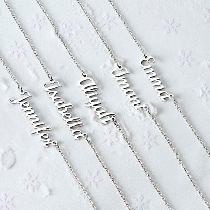 3 places (Plural) - Name Necklace - Runner
