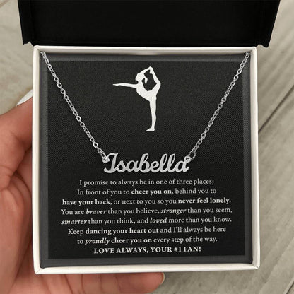 3 places - Name Necklace - Gymnastics Dance