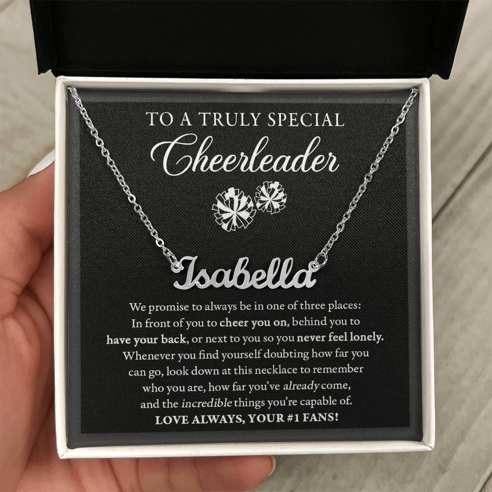 3 places Doubting (Plural) - Name Necklace - Cheer