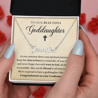 Religious - Confirmation - Blessed in all you do - Our goddaughter - Name