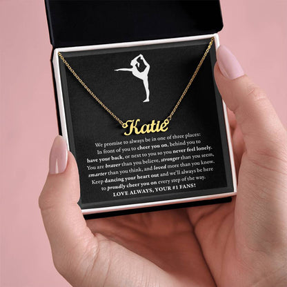 3 places (Plural) - Name Necklace - Gymnastics Dance