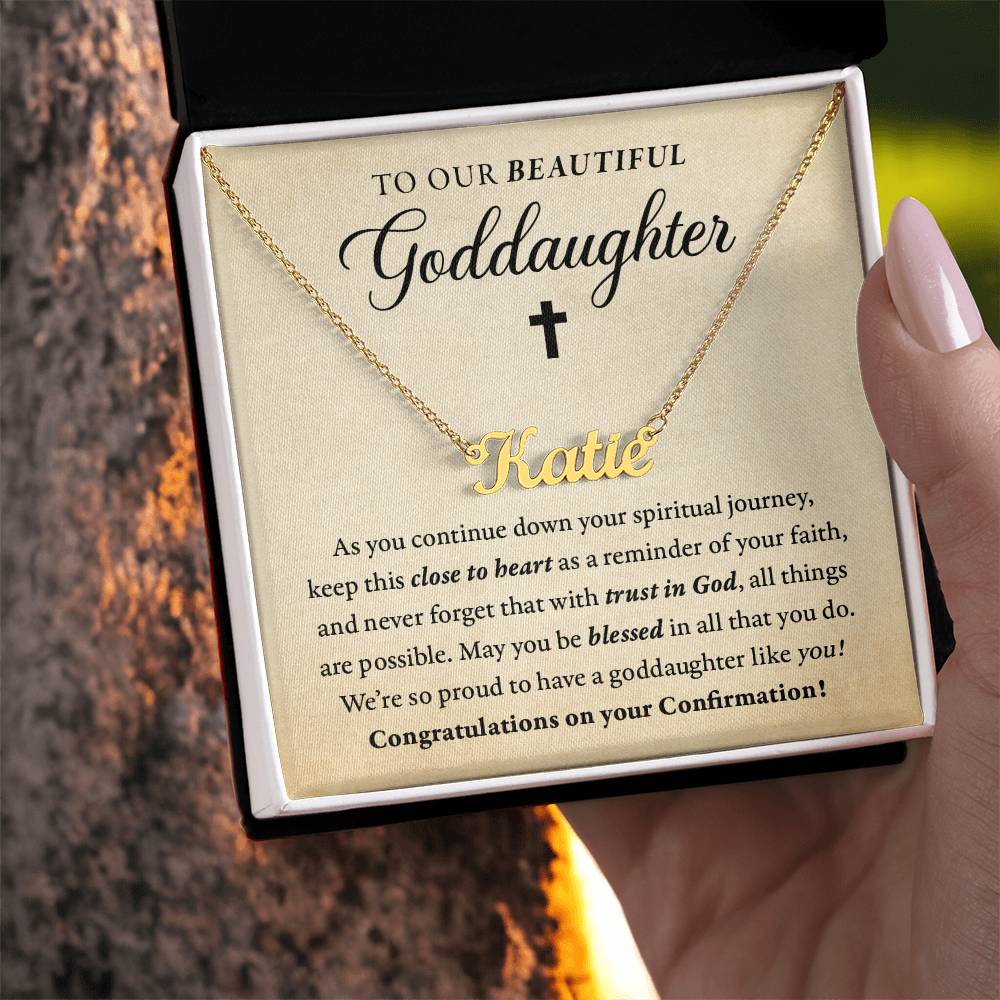 Religious - Confirmation - Blessed in all you do - Our goddaughter - Name