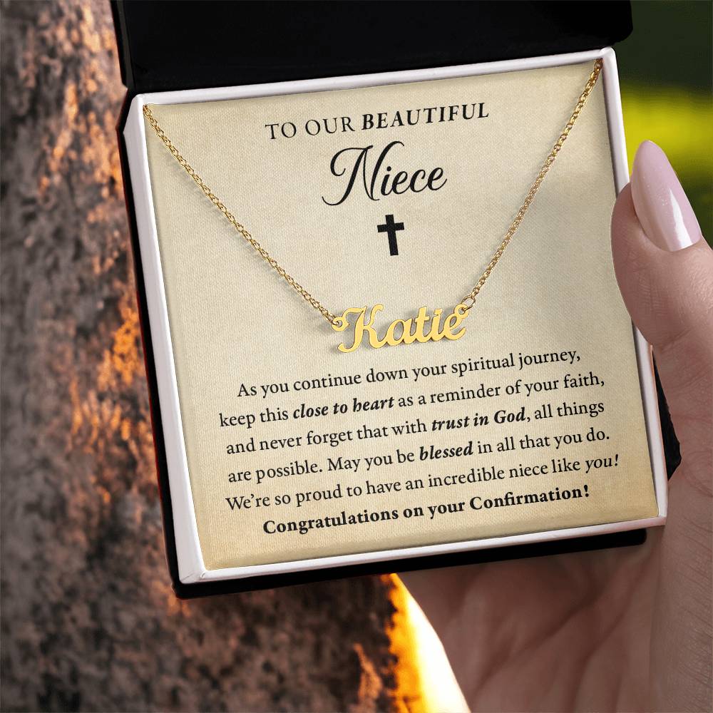 Religious - Confirmation - Blessed in all you do - Our niece - Name