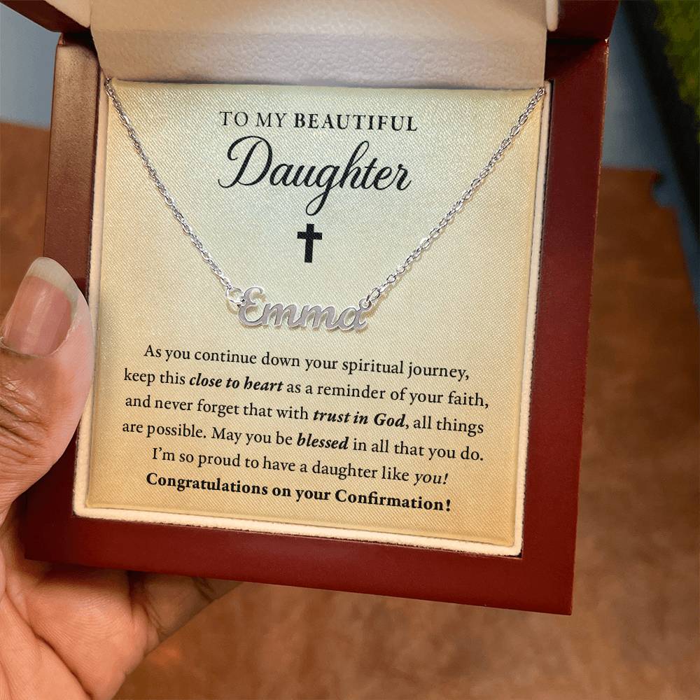 Religious - Confirmation - Blessed in all you do - My daughter - Name