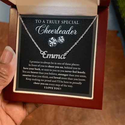3 places - Name Necklace - Cheerleader