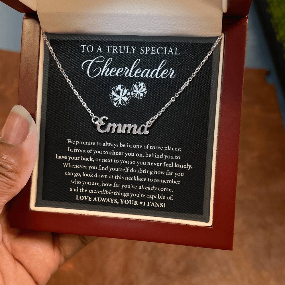 3 places Doubting (Plural) - Name Necklace - Cheer