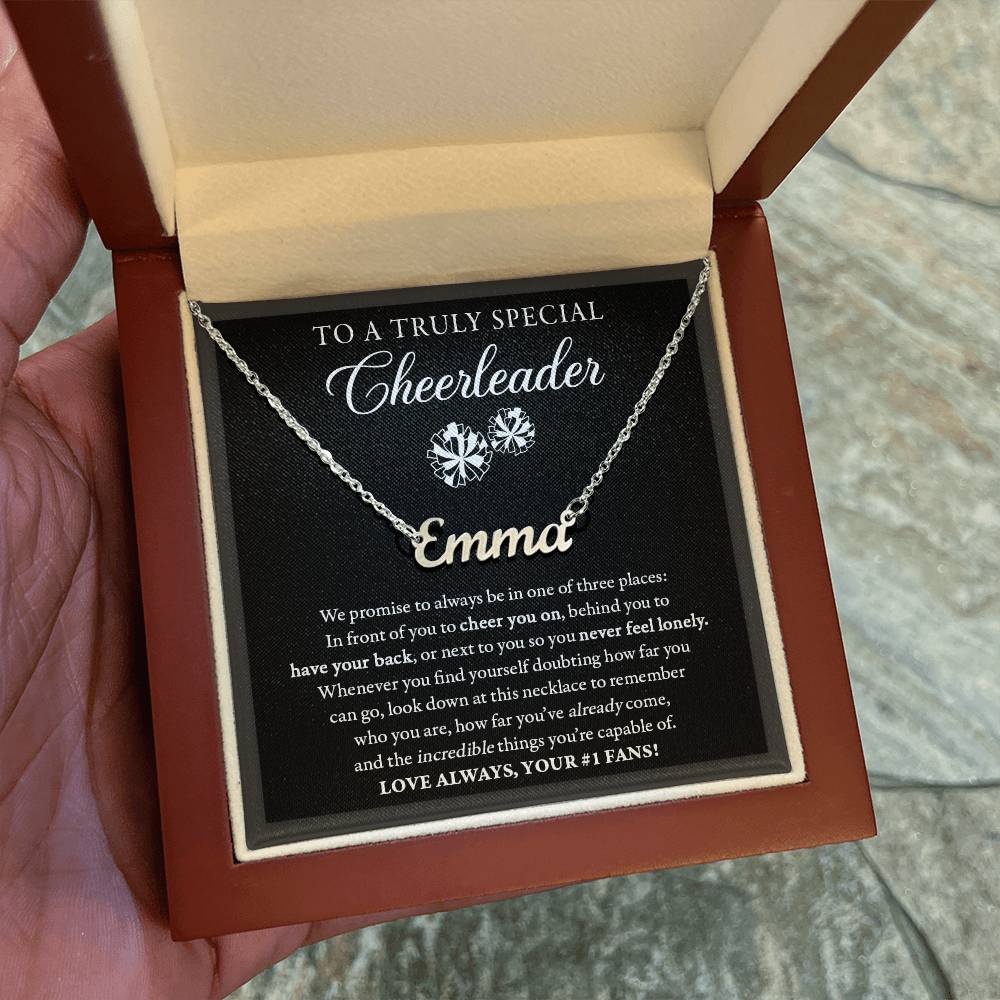 3 places Doubting (Plural) - Name Necklace - Cheer