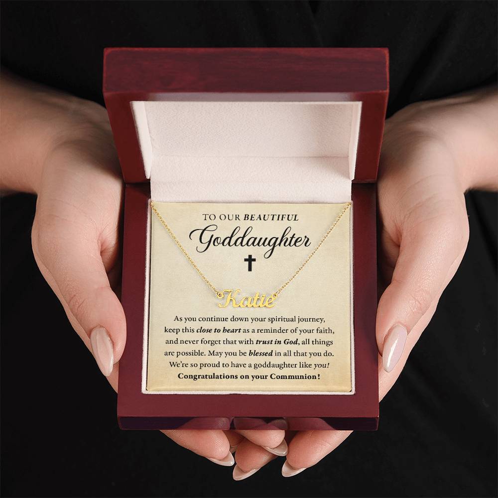 Religious - Communion - Blessed in all you do - Our Goddaughter - Name