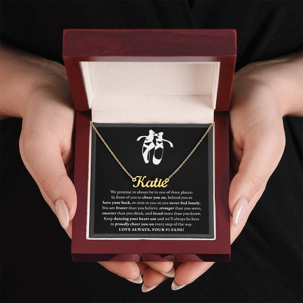 3 places (Plural( - Name Necklace - Dance