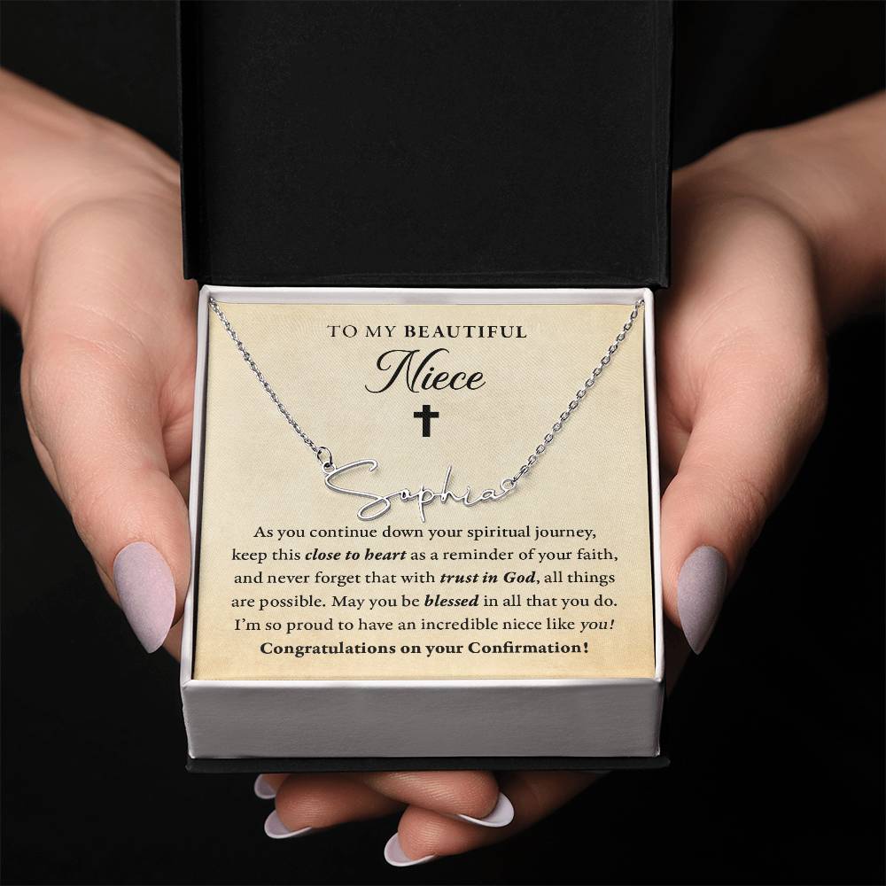 Religious - Confirmation - Blessed in all you do - My niece - SignedName