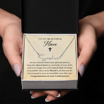 Religious - Confirmation - Blessed in all you do - My niece - SignedName