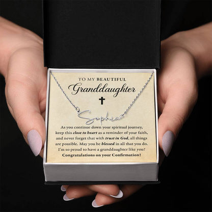 Religious - Confirmation - Blessed in all you do - My Granddaughter - SignedName