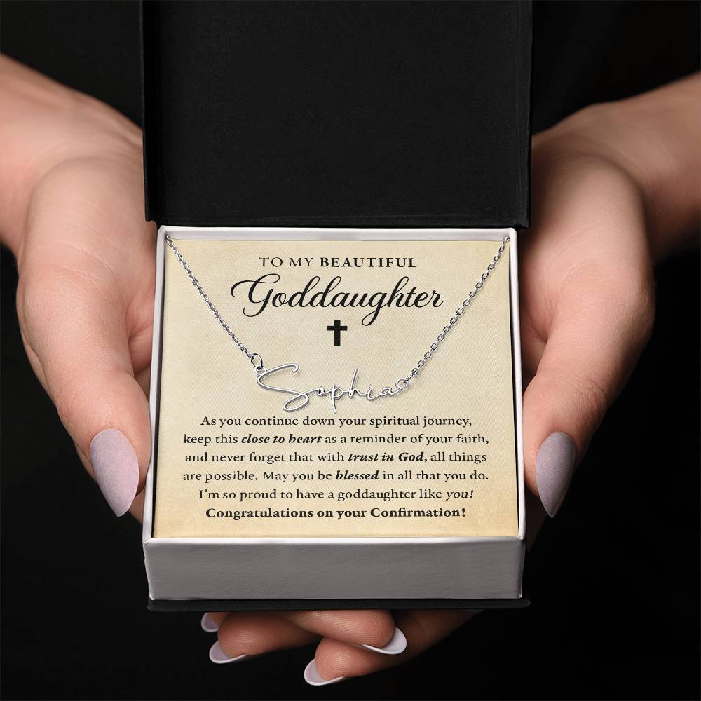 Religious - Confirmation - Blessed in all you do - My goddaughter - SignedName
