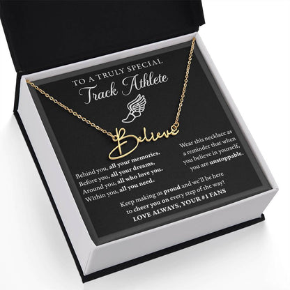 Behind Unstoppable (Plural) - Signed Name Necklace - Track