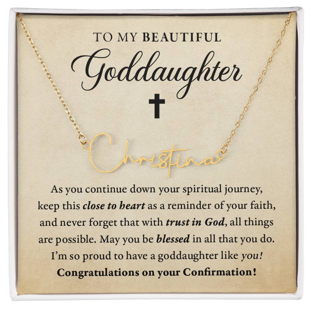 Religious - Confirmation - Blessed in all you do - My goddaughter - SignedName