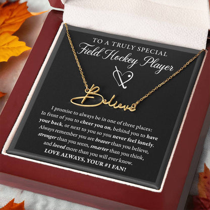 Field Hockey - 3 places Braver - Name Necklace