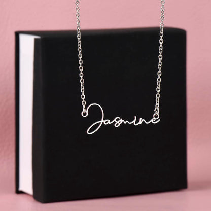 Signed Name Necklace