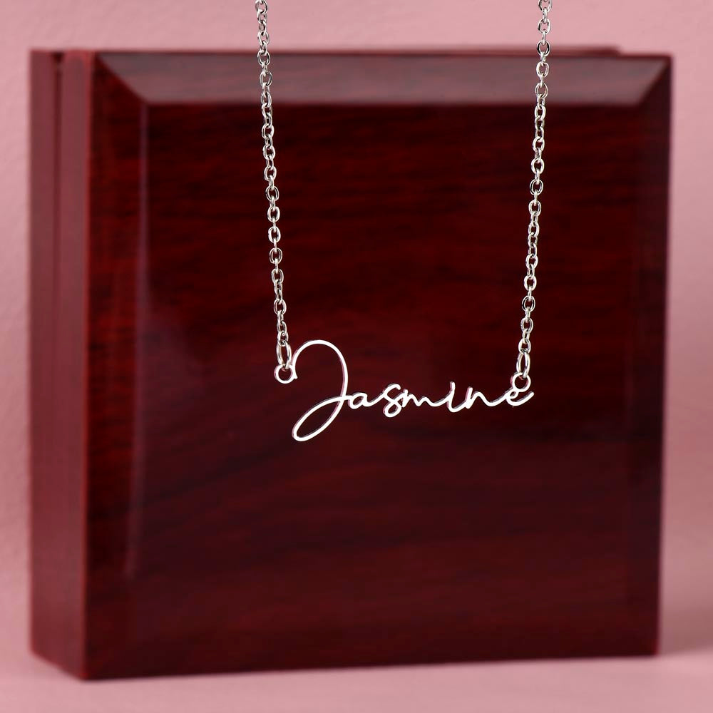 Signed Name Necklace