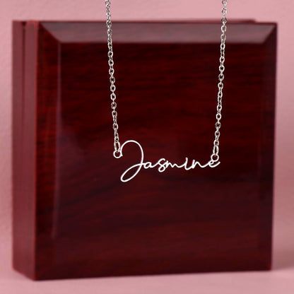 Signed Name Necklace