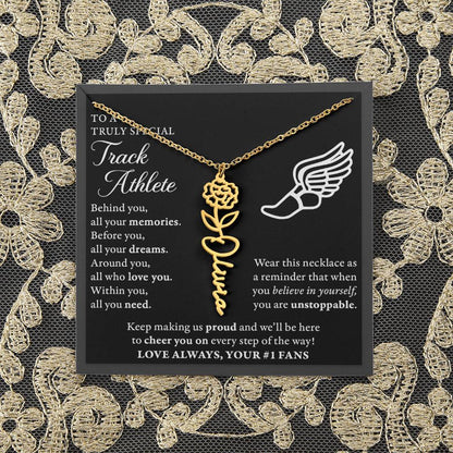 Track - Behind Unstoppable Plural - Flower Name Necklace