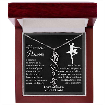 Dance - 3 places Braver - Flower Name Necklace