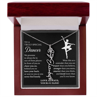 Dance - 3 places Braver Plural - Flower Name Necklace