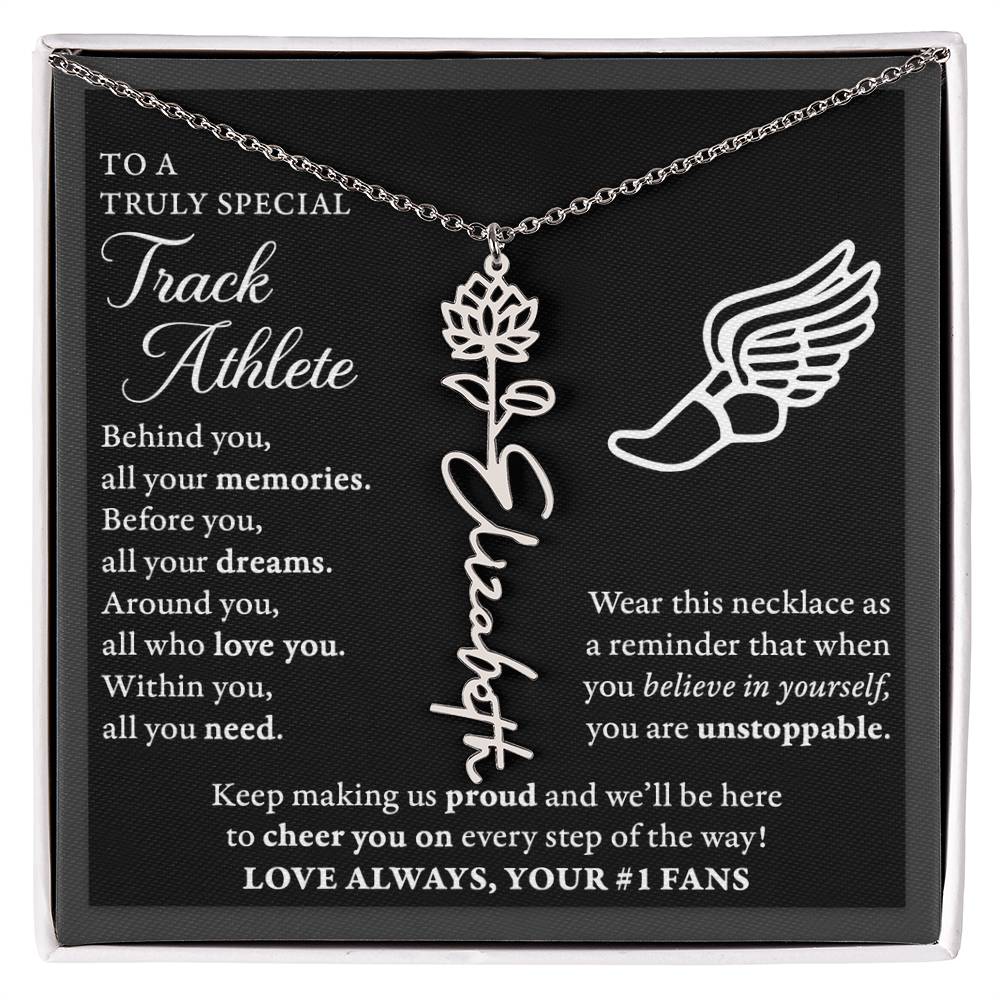 Track - Behind Unstoppable Plural - Flower Name Necklace