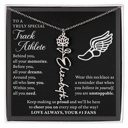 Track - Behind Unstoppable Plural - Flower Name Necklace