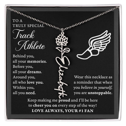 Track - Behind Unstoppable - Flower Name Necklace
