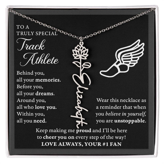 Track - Behind Unstoppable - Flower Name Necklace